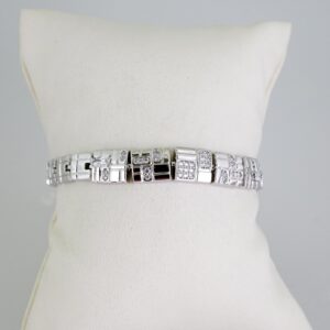 B1631 Bracelet  Pulseras  Zircon Stone  Silver Color