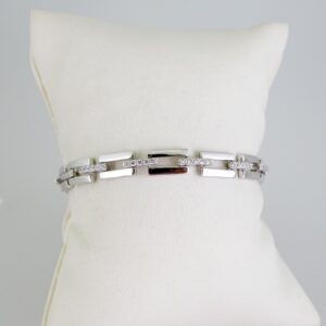 B1632 Bracelet  Pulseras  Zircon Stone  Silver Color