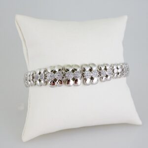 B1633 Bracelet  Pulseras  Zircon Stone  Silver Color