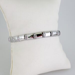 B1634 Bracelet  Pulseras  Zircon Stone  Silver Color