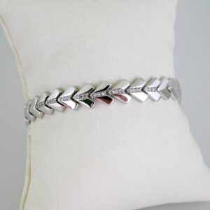 B1635 Bracelet  Pulseras -Plain  Silver Color