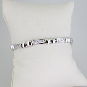 B1637 Bracelet  Pulseras  Zircon Stone  Silver Color