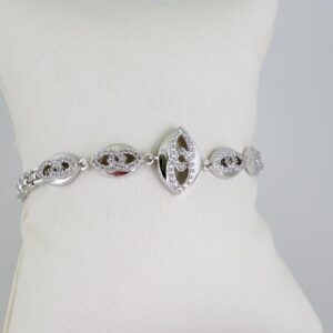 B1639 Bracelet  Pulseras  Zircon Stone  Silver Color