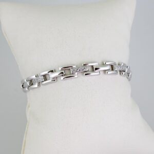 B1640 Bracelet  Pulseras  Zircon Stone  Silver Color