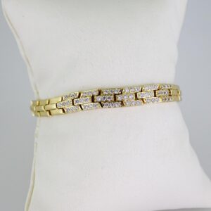 B1641 Bracelet  Pulseras  Zircon Stone  14K Real Color