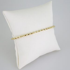 B1644 Bracelet  Pulseras  Plain  14K Real Color