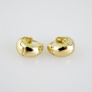 E2059 Earrings Aretes Plain 14K Real Color