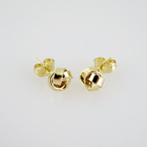 E2064 Earrings Aretes Plain 14K Real Color