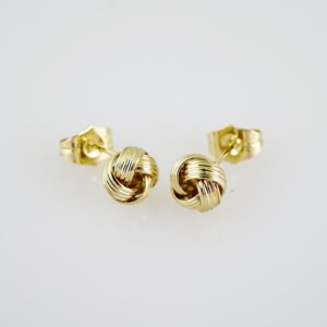 E2065 Earrings Aretes Plain 14K Real Color