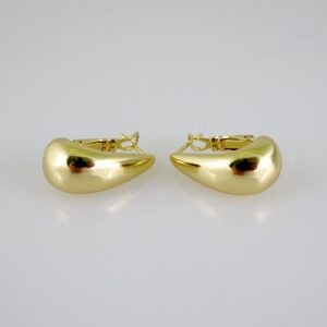 E2510 Earrings  Aretes  Zircon Stone  14K Real Color