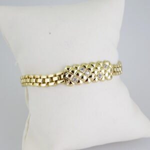 B1441 Bracelet  Pulseras  Zircon Stone  14K Real Color