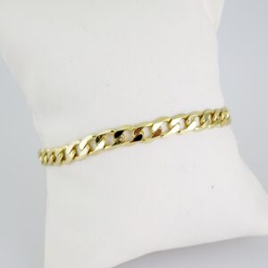 B1440 Bracelet  Pulseras  Plain  14K Real Color