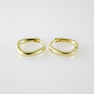 E2071 Earrings Aretes Plain 14K Real Color
