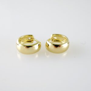 E2083 Earrings  Aretes  Plain  14K Real Color