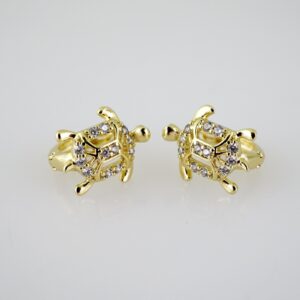 E2546 Earrings  Aretes  Zircon Stone  14K Real Color