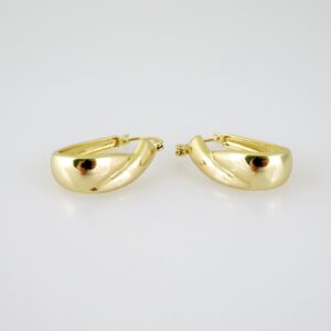 E2552 Earrings  Aretes  Plain  14K Real Color