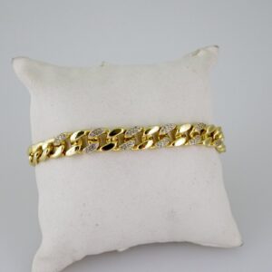 B1647 Bracelet  Pulseras  Zircon Stone  14K Real Color