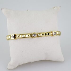 B1649 Bracelet  Pulseras  Zircon Stone  14K Real Color