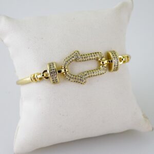 B1655 Bracelet  Pulseras  Zircon Stone  14K Real Color