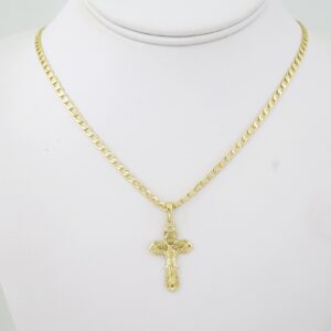 SET1782 Cadenas & Colgantes  Chain  Pendants   14K Real Color -Plain  3mmX60cm