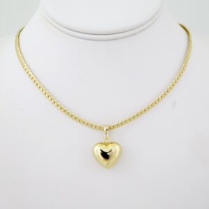 SET1783 Gargantilla & Colgantes  Choker W  Pendants  14K Real Color  Plain