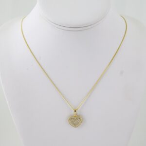 SET1788 Cadenas & Colgantes  Chain  Pendants   14K Real Color   Zircon Stone 2mmX60cm
