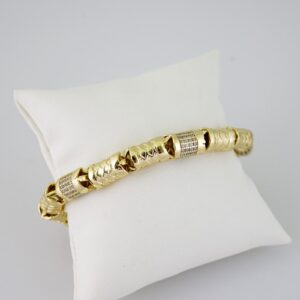 B1662 Bracelet  Pulseras  Zircon Stone  14K Real Color