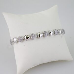 B1663 Bracelet  Pulseras  Zircon Stone  Silver Color