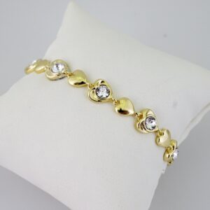 B1664 Bracelet  Pulseras  Zircon Stone  14K Real Color