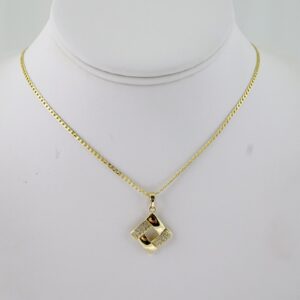 SET1800 Cadenas & Colgantes  Chain  Pendants  Zircon Stone  14K Real Color  2mmX50cm
