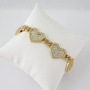 B1691 Bracelet  Pulseras  Zircon Stone  14K Real Color