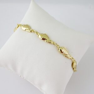 B1696 Bracelet  Pulseras  Zircon Stone  14K Real Color
