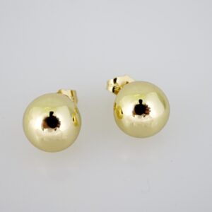 E2106 Earrings Aretes Plain 14K Real Color