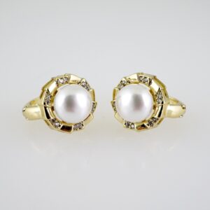 E2614 Earrings  Aretes  Zircon Stone  14K Real Color