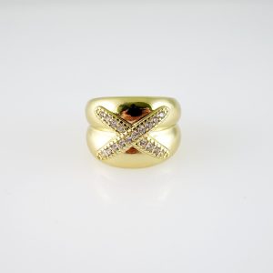 R845 RING – ANILLO – Zircon Stone – 14K Real Color