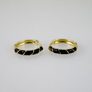 E2628 Earrings  Aretes  Plain  14K Real Color