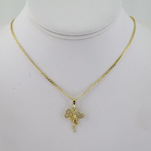 SET1808 Cadenas & Colgantes  Chain  Pendants  Zircon Stone  14K Real Color  2mmX50cm