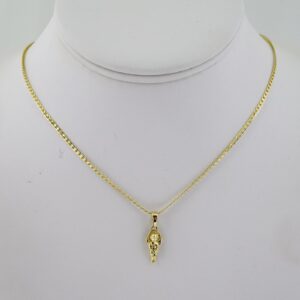 SET1813 Cadenas & Colgantes  Chain  Pendants  Zircon Stone  14K Real Color  2mmX50cm