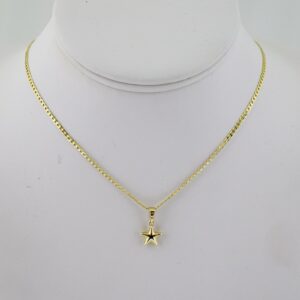 SET1814 Cadenas & Colgantes  Chain  Pendants  Plain  14K Real Color  2mmX45cm
