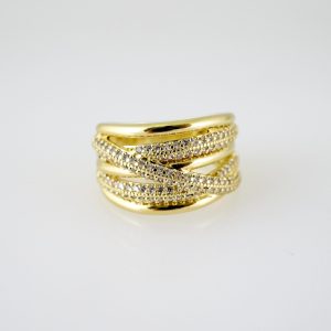 R846 RING – ANILLO – Zircon Stone – 14K Real Color