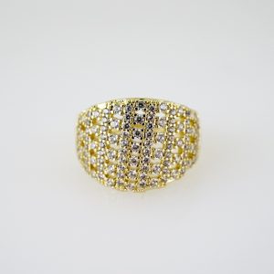 R848 RING – ANILLO – Zircon Stone – 14K Real Color