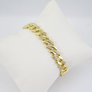 B1714 Bracelet  Pulseras  Zircon Stone  14K Real Color