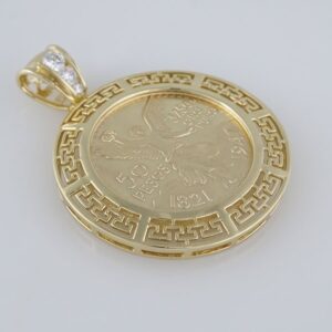Pendants / Colgante/ 14K Real Color/ Zircon Stone/ P0028-1