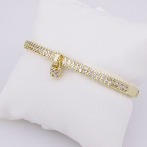Bangles Woman/ Pulsos Dama/14K Real Color/Zircon Stone// P0081