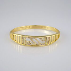 Bangles Women/ Pulsos Dama/ Zircon Stone/ 14K Real Color// P226