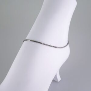 A0059 Anklets  Tobilleras  Silver Color