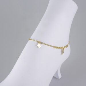 A0070 Anklets Tobilleras 14k Gold Plated