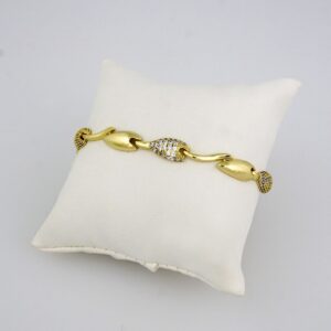 Bracelets Woman/ Pulseras Dama/ Zircon Stone/ 14K Real Color// B0095