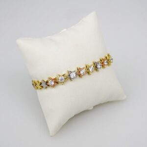Bracelets Woman/ Pulseras Dama/ Zircon Stone/ 14K Real Color///B0108