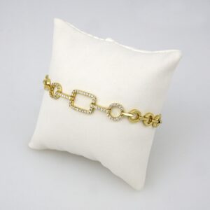 Bracelets Woman/ Pulseras Dama/ Zircon Stone/  14K Real Color //B0135